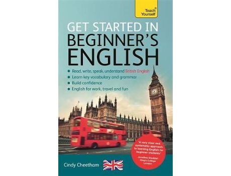 Livro beginner's english (learn british english as a foreign language) de cindy cheetham (inglês)