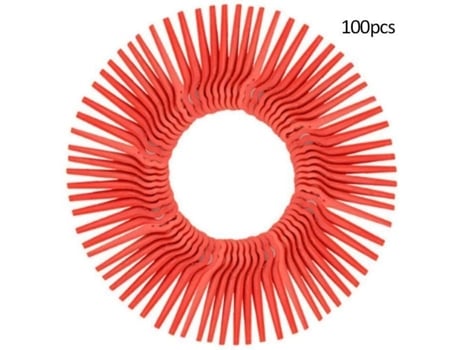 Pacote de 100 Lâminas de Plástico de Reposição para Aparador de Cordas Florabest Lidl Comprimento 83 Mm Vermelho DLZAOAO