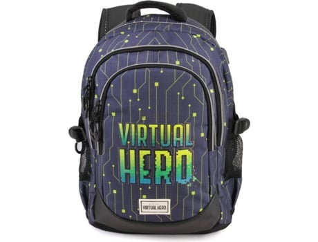 Mochila VIRTUAL HERO Omg Running HS (Azul -
44x30x17cm)