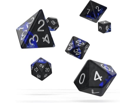 Conjunto de Dados OAKIE DOAKIE Oakie Doakie Dice RPG Set Enclave - Sapphire (Idade Mínima: 8 Anos)