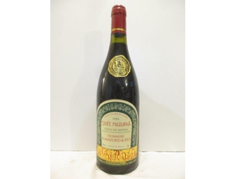 Vinho Tinto DOMAINE MAZURD 1988 (75 cl - 1 unidade)