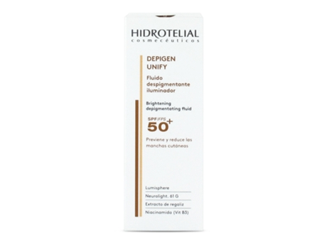 Depigen Hydrotelial unificar fluido de clarificação SPF50 50ml