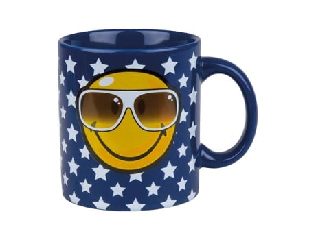 MUG CERAMICA SMILEY 330 ML