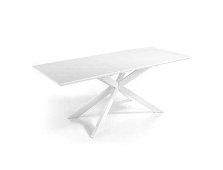 Mesa de Refeição MOMMA HOME (Madeira - Branco - 160/210 x 90 x 76 cm)