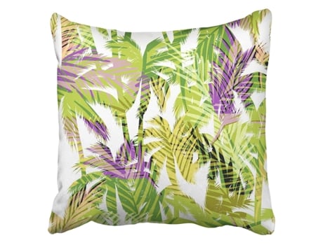 Fronha de Almofada ECZJNT floral City Tropical Summer Palm Jungle Beach Dream (45x45 cm)