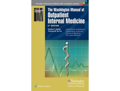 Livro the washington manual of outpatient internal medicine de thomas m de fer (inglês)