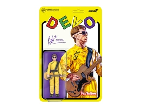 Figura Super7 DEVO Satisfação Bob Casale Reaction 3.75 Figura