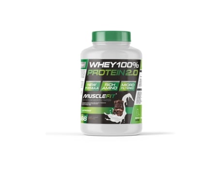 Whey 100% Protein 2000G MUSCLEFIT Concentrado de Proteína para Criação de Músculo