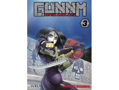 Livro Gunnm Battle Angel Alita de Yukito Kishito (Espanhol)