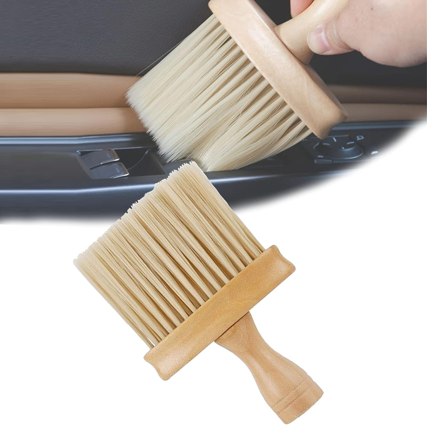 High Density Ultra Soft Detail Brush,Detail Brushes Car Detailing,Multifunctional  Car Interior Dust Brush,for Car Interior and Deep Cleaning Keyboard (A) 