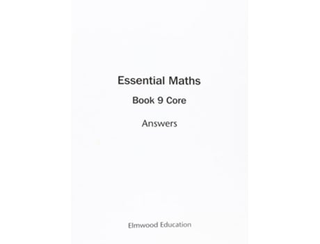 Livro Essential Maths 9 Core Answers de David Rayner (Inglês)