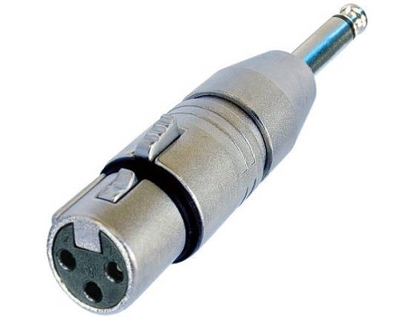 Adaptador Xlr 3pol Para Tele 6.3 Mm Xlr