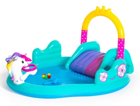 Plataforma Insuflável para Jogos Aquáticos Modèle Licorne Magique Azul Claro TECHKIDZ