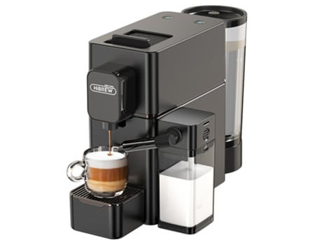 Máquina de Café Cápsula Nes HIBREW H15 20Bar/Extração de Alta Pressão/Depósito de Leite Amovível/Temperatura e Capacidade Ajustáveis