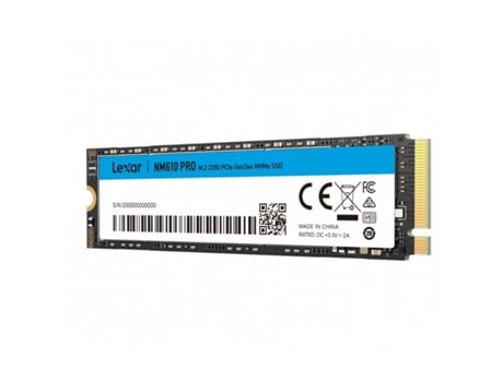 Disco Rígido Ssd Nvme M.2 Tipo 2280 Lexar Nm610 Pro 1To