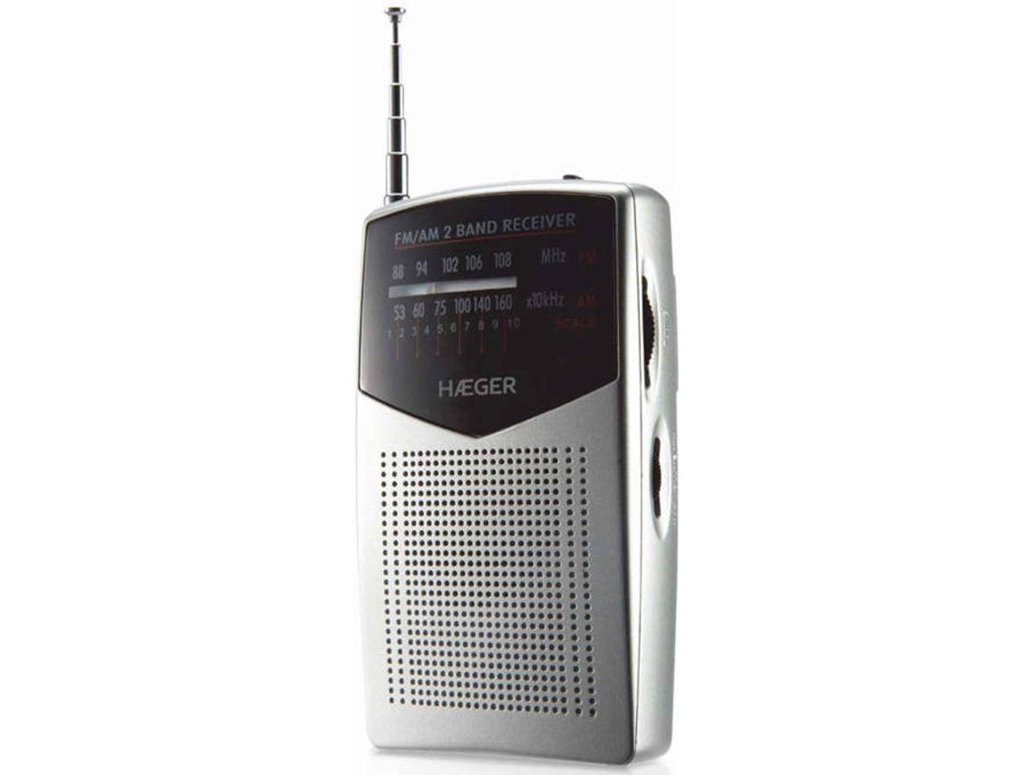 Rádio de Bolso HAEGER Pocket AM FM Pilhas Worten pt