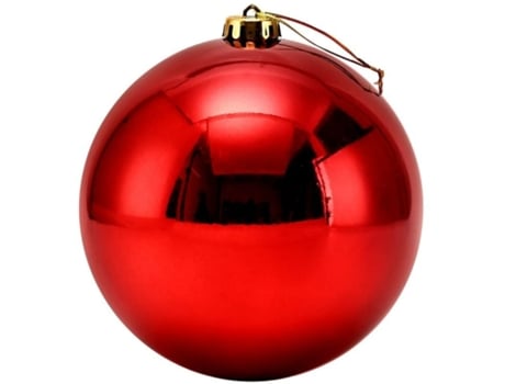 Bolas de Natal Gigantes para Exterior, 20cm, Cor Vermelha CRRYNUO