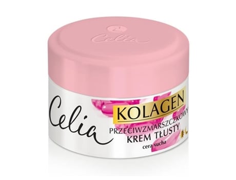 CELIA colágeno creme anti-rugas para a gordura facial vitaminas A & E 50ml