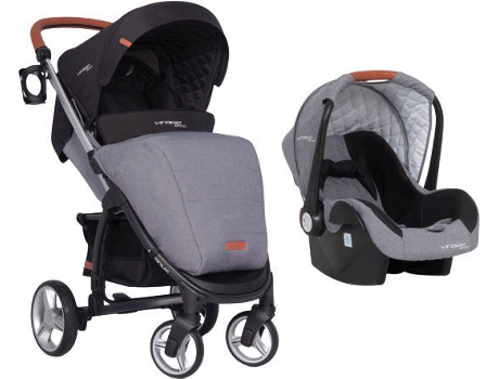 Carrinho de Bebé Individual  Virage Ecco + Starter 0+ Isofix Ready Antracite