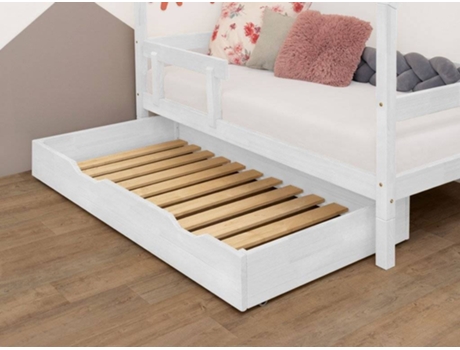 Gaveta para Cama BENLEMI Buddy (Branco - Madeira - 120x170x22 cm)