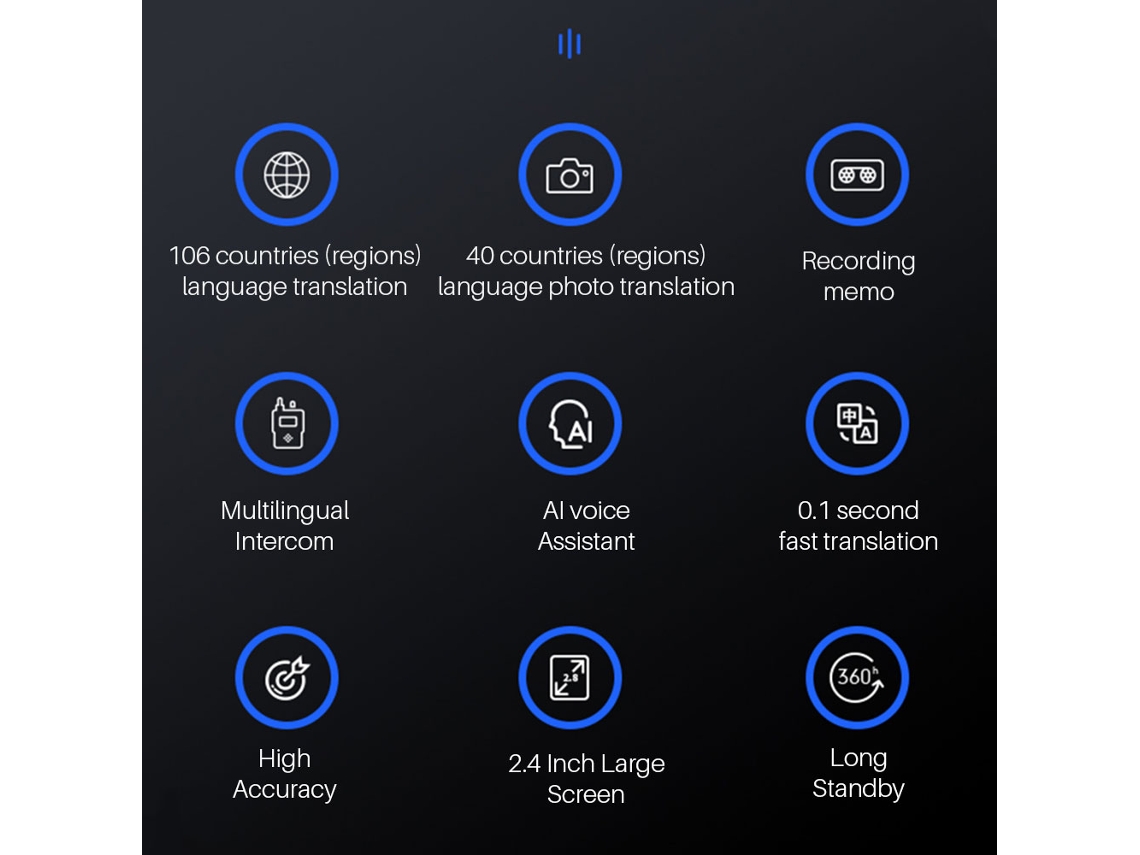 2023 novo tradutor inteligente 106 idiomas foto traduzir tradutor de voz  instantânea tradução de línguas portáteis