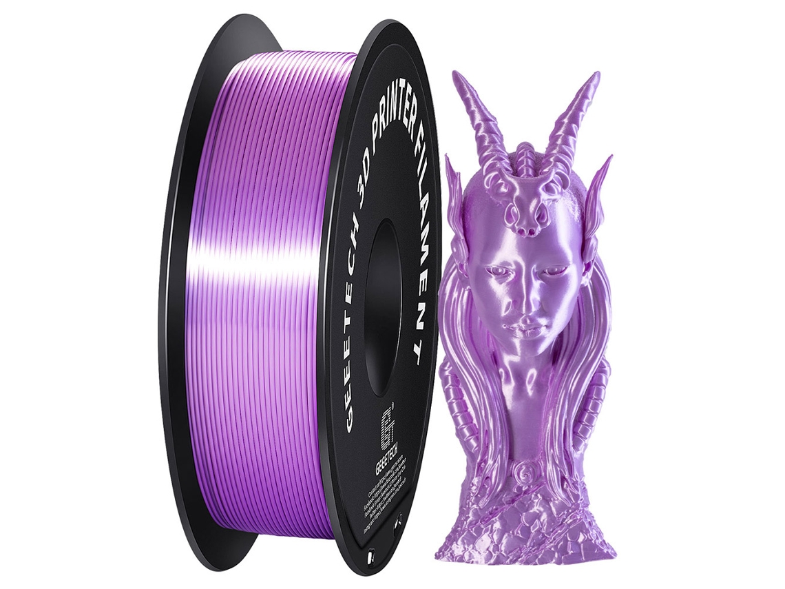 Filamento de Impressão 3D GEEETECH Silk Pla 1.75Mm Violeta