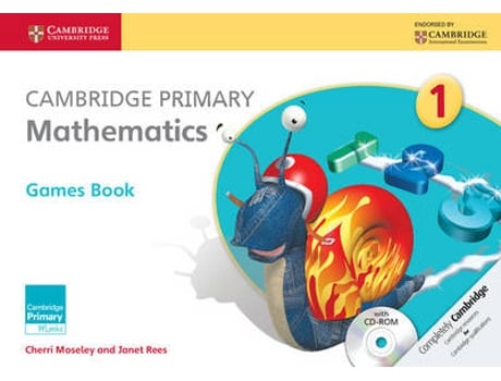 Livro cambridge primary mathematics stage 1 games book with cd-rom de cherri moseley,janet rees (inglês)