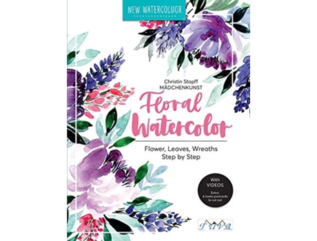 Livro floral watercolour de christin stapff madchenkunst (inglês)