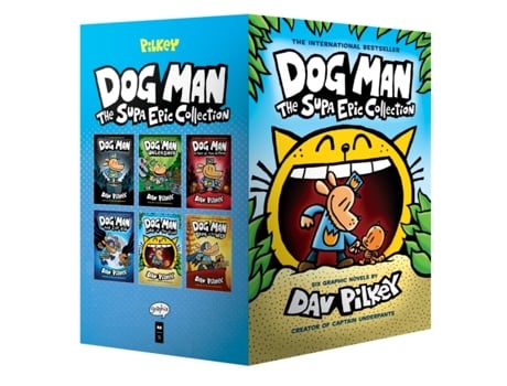 Livro Dog Man 1-6 The Supa Epic Collection From the Creator of Captain Underpants de Dav Pilkey (Inglês - Capa Dura)