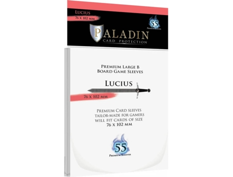 Otros Juegos PALADIN Paladin Sleeves Lucius Premium Large B 76X102Mm (Edad Minima: 6 años)