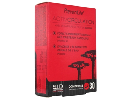 Preventlife Activcirculation 30 comprimidos S.I.D NUTRITION