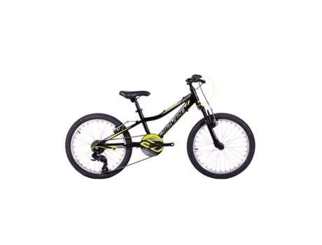 Bicicleta ELEVEN Vortex Jr 20 Al Preto Amarelo Neon