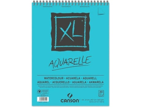 Bloco de Desenho Aquarelle XL®, A4, 300 g/m², 30 Folhas