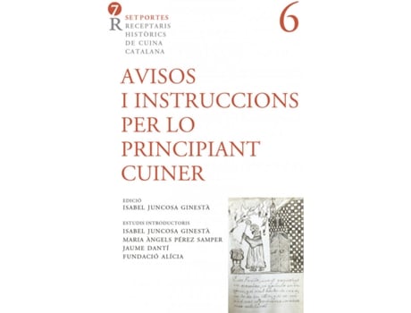 Livro Avisos I Instruccions Per Lo Principiant Cuiner de Anònim Anònim (Catalão)