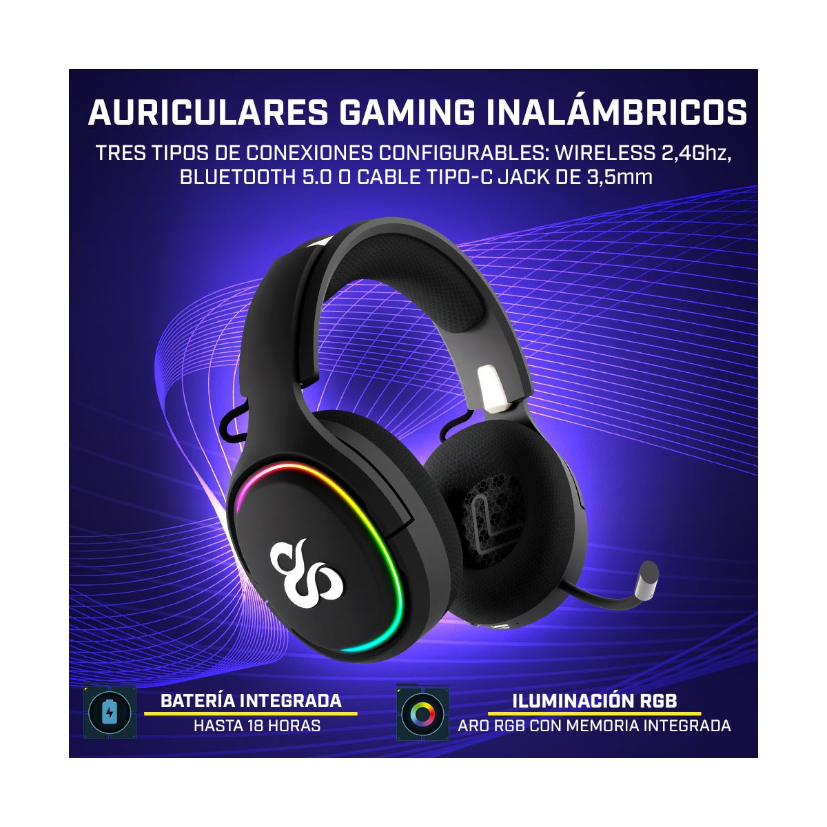 Cascos best sale inalambricos newskill