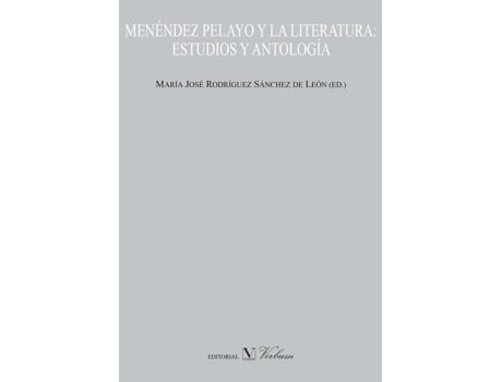 Livro Menéndez Pelayo. Estudios Y Antología de Mª José Rsguez. Sánchez De León (Espanhol)