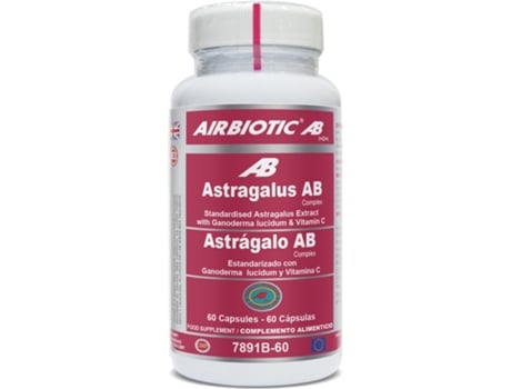 Suplemento Alimentar AIRBIOTIC Astragalo Ab Complex com Ganoderma Lucidum e Vitam (Uva)