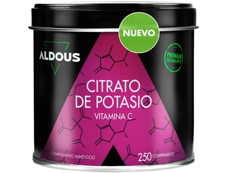 Citrato de Potássio 3705 Mg com 80 Mg de Vitamina C Aldous 250 Comprimidos ALDOUS BIO