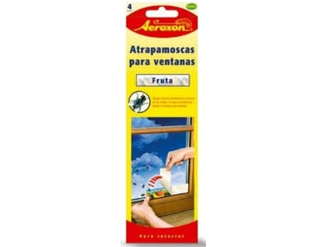 Atrapamoscas para Ventanas Con Diseño Frutal AEROXON Pack 4 Tiras