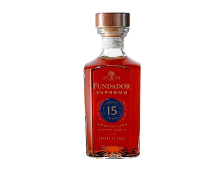 Brandy Conhaque PEDRO DOMECQ FUNDADOR Supremo Jerez-Xérès-Sherry 15 Anos (0.7 L - 1 Unidade)